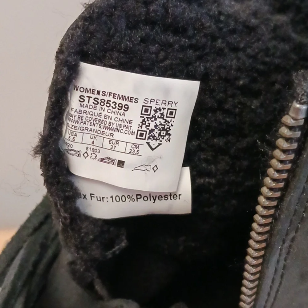 NWT Sperry Saltwater Tall Leather Black Waterproof Boot Size 6.5 - Picture 13 of 16